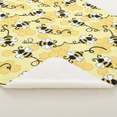 Niedliches Bienenmuster Sherpadecke (3/4)