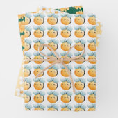 Niedliches Bienenpapier. Geschenkverpackung. Geschenkpapier Set (Beispiel)