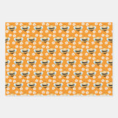 Niedliches Bienenpapier. Geschenkverpackung. Wrapp Geschenkpapier Set (Vorderseite 2)