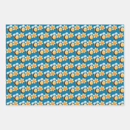 Niedliches Bienenpapier. Geschenkverpackung. Wrapp Geschenkpapier Set