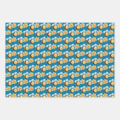 Niedliches Bienenpapier. Geschenkverpackung. Wrapp Geschenkpapier Set (Vorderseite)