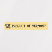 Niedliches Bienenschutzlabel oder LAND Honey Lid S Etiketten (Design 1)