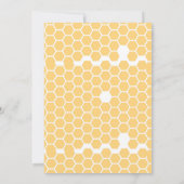 Niedliches Bienenthema Geburtstagsdusche Party Einladung (Rückseite)