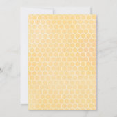 Niedliches Bienenthema Kinderdusche Einladung (Rückseite)