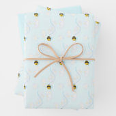 Niedliches Bienenverpackungspapier Geschenkpapier Set (Beispiel)