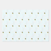 Niedliches Bienenverpackungspapier Geschenkpapier Set (Vorderseite)