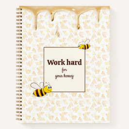 Niedliches BienenwabenNotebook Notizblock