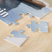 Niedliches Bier mit Stick Kids Personalisiert Puzzle (Seite)