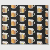 Niedliches Biermuster Geschenkpapier (Flach)