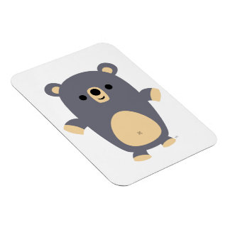Niedliches Big Blue Cartoon Bär Flexible Magnet