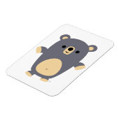 Niedliches Big Blue Cartoon Bär Flexible Magnet (Linke Seite)