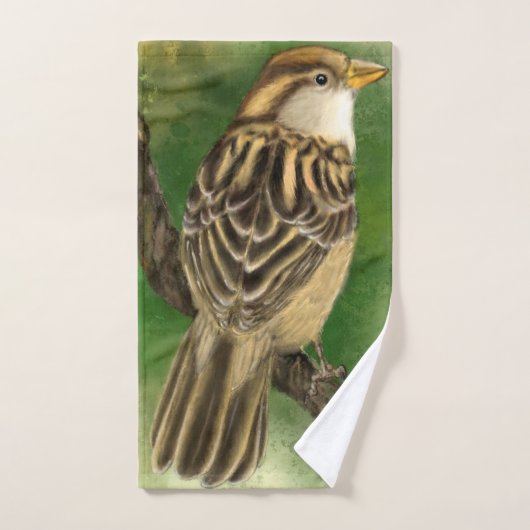 Niedliches Bird Bath Handtuch Set (Handtuch)