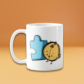 Niedliches Bird Puzzle Kaffeetasse