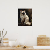 Niedliches Birman Cat Art Print Poster (Küche)