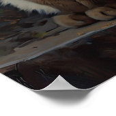 Niedliches Birman Cat Art Print Poster (Ecke)