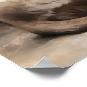 Niedliches birmanisches Katzenkunstposter Poster (Ecke)