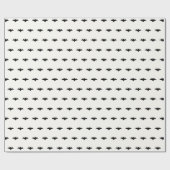Niedliches Black Bats Wrapper Geschenkpapier (Flach)
