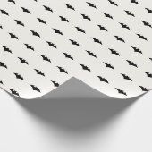Niedliches Black Bats Wrapper Geschenkpapier (Ecke)