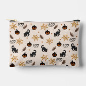 Niedliches Black Cat Pumpkin Halloween-Muster Zubehörtasche (Vorderseite)
