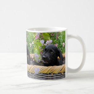 Niedliches Black Labrador Retriever Doppy Pet Foto Kaffeetasse