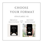 Niedliches Black Pumpkin Halloween Cocktail Party Einladung