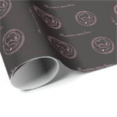 Niedliches Blackpink-Firmenlogo mit Firmenname Geschenkpapier (Rolleneckpunkt)