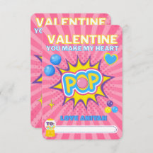 Niedliches Blasen-Gum-Klassenzimmer Valentine-Foto