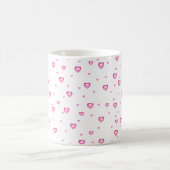 Niedliches Blasen-Gum-Rosa-Valentine-Muster Kaffeetasse (Mittel)