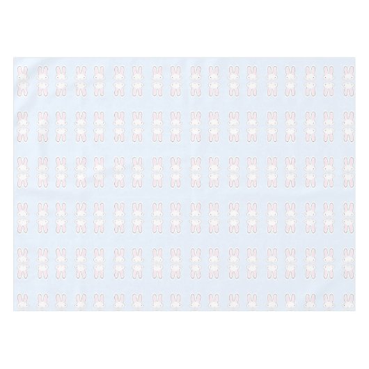 Niedliches, blass blauer Farbmuster Tischdecke (Vorderseite (Horizontal))