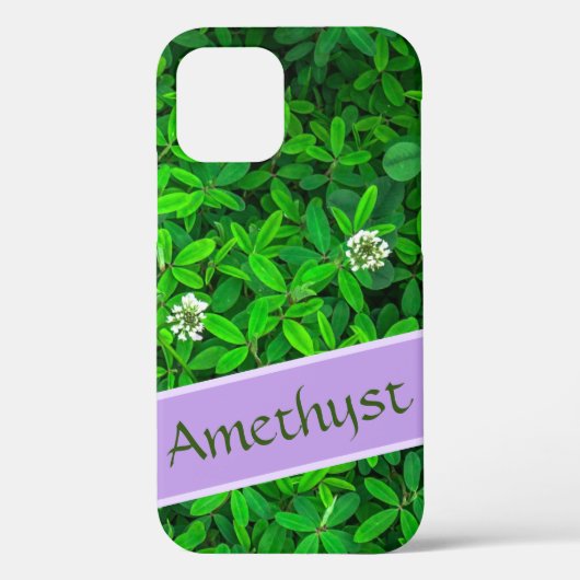 Niedliches Blattmuster Botanisches Personalisierte Case-Mate iPhone Hülle (Rückseite)