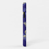 Niedliches Blau und Gelb Schmetterling Illustriert Case-Mate iPhone Hülle (Hinten/Rechts)