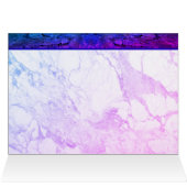 Niedliches Blau und Lila Herz (Innenansicht Horizontal (Oben))