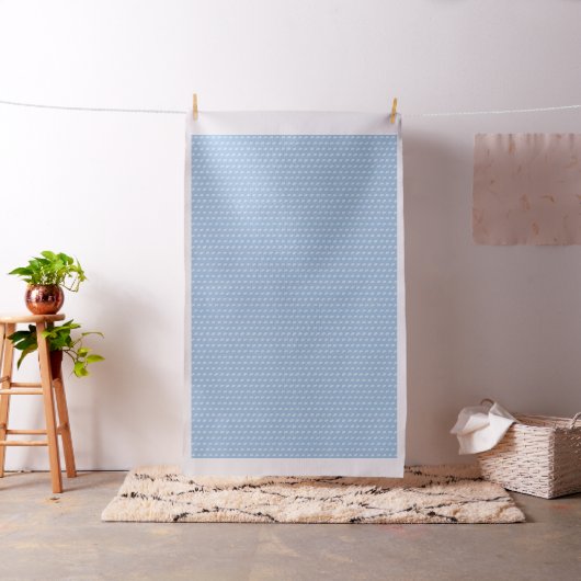 Niedliches Blau und Weiß Ferns Muster Stoff (Beispiel)