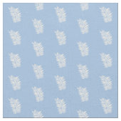Niedliches Blau und Weiß Ferns Muster Stoff (Nahaufnahme)