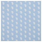 Niedliches Blau und Weiß Ferns Muster Stoff (Muster)