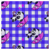 Niedliches Blau und Weiß Gingham Stoff (Nahaufnahme)