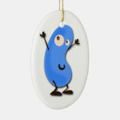 Niedliches Blaubeermonster Keramik Ornament (Rechts)