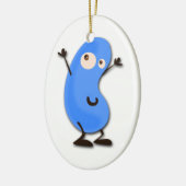 Niedliches Blaubeermonster Keramik Ornament (Links)