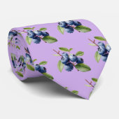 Niedliches Blaubeermuster Krawatte (Gerollt)