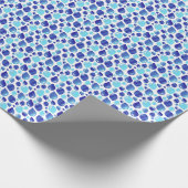 Niedliches blaues Balkon-Kid-Musterpapier Geschenkpapier (Ecke)