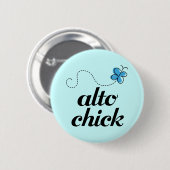 Niedliches blaues button (Vorne & Hinten)