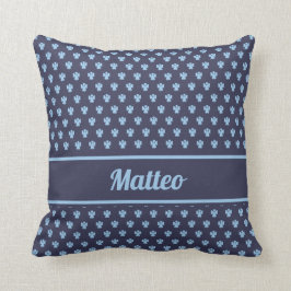 Niedliches blaues Engelsmuster personalisierter Na Kissen