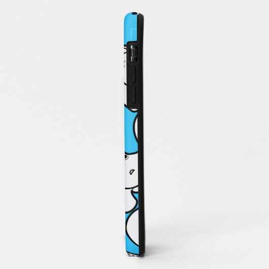 Niedliches blaues Flusspferd Case-Mate iPhone Hülle (Hinten/Links)