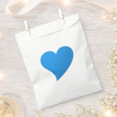 Niedliches blaues Herz minimalistisch modern Geschenktütchen (Ausgeschnitten)