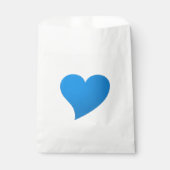 Niedliches blaues Herz minimalistisch modern Geschenktütchen (Vorderseite)