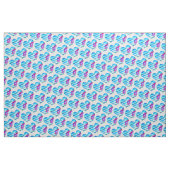 Niedliches blaues Herz Stoff (Yard (91,4 cm))