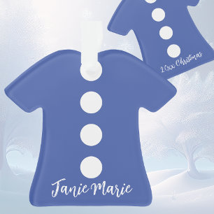 Niedliches blaues Kleid Ornament