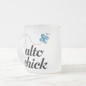 Niedliches blaues mattglastasse (Vorderseite Links)