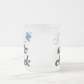 Niedliches blaues mattglastasse (Mittel)