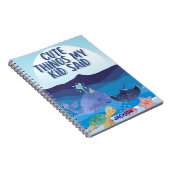 Niedliches blaues Meer Fische Dinge, die mein Kind Notizblock (Rechte Seite)